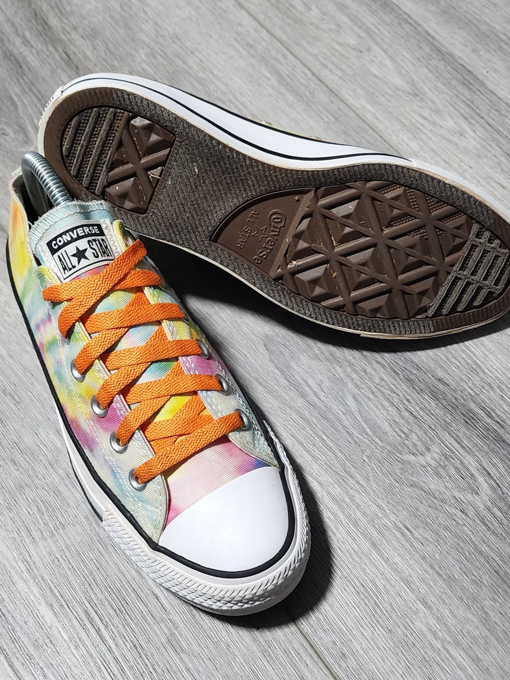 Converse Chuck Taylor All Star Low Top Water Color Tie-dye Sneakers Womens 8 - Picture 7 of 8